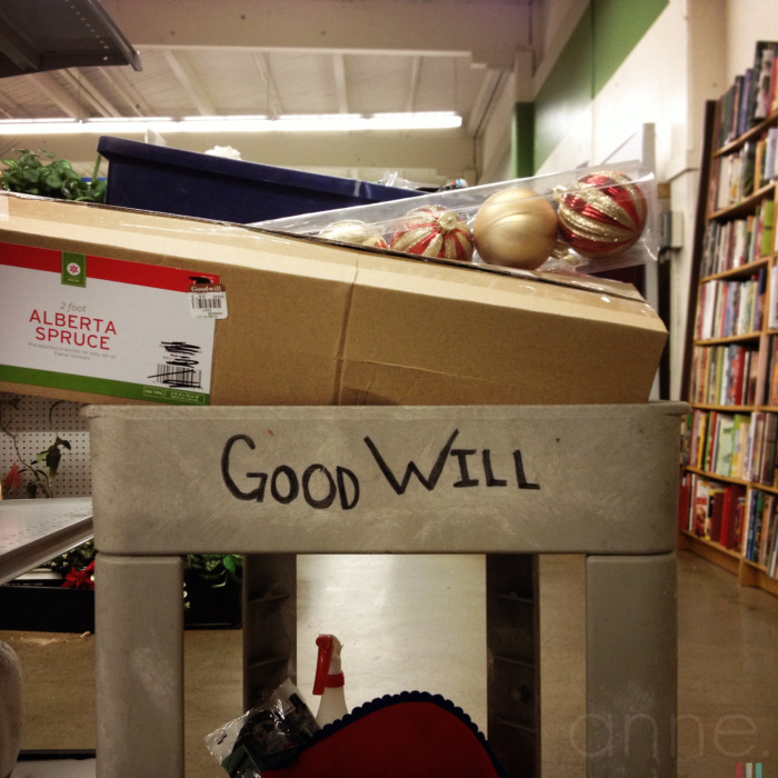'Christmas shopping the consignment way' Seattle WA, December 2012