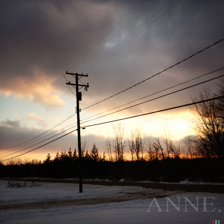 ‘December sunset’ Hartsgrove, Ohio, December 2012