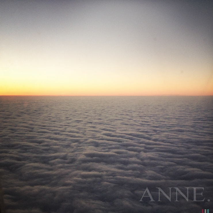 ‘Morning glow’ En Route, Chicago, December 2012